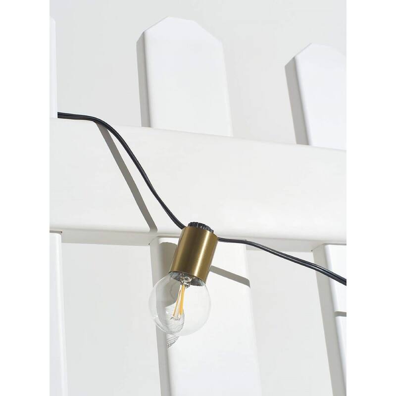 Brightech Ambience Glow 12-Light 26 ft. Outdoor Plug-in 1W 2700k LED G40 Globe Bulb String-Light