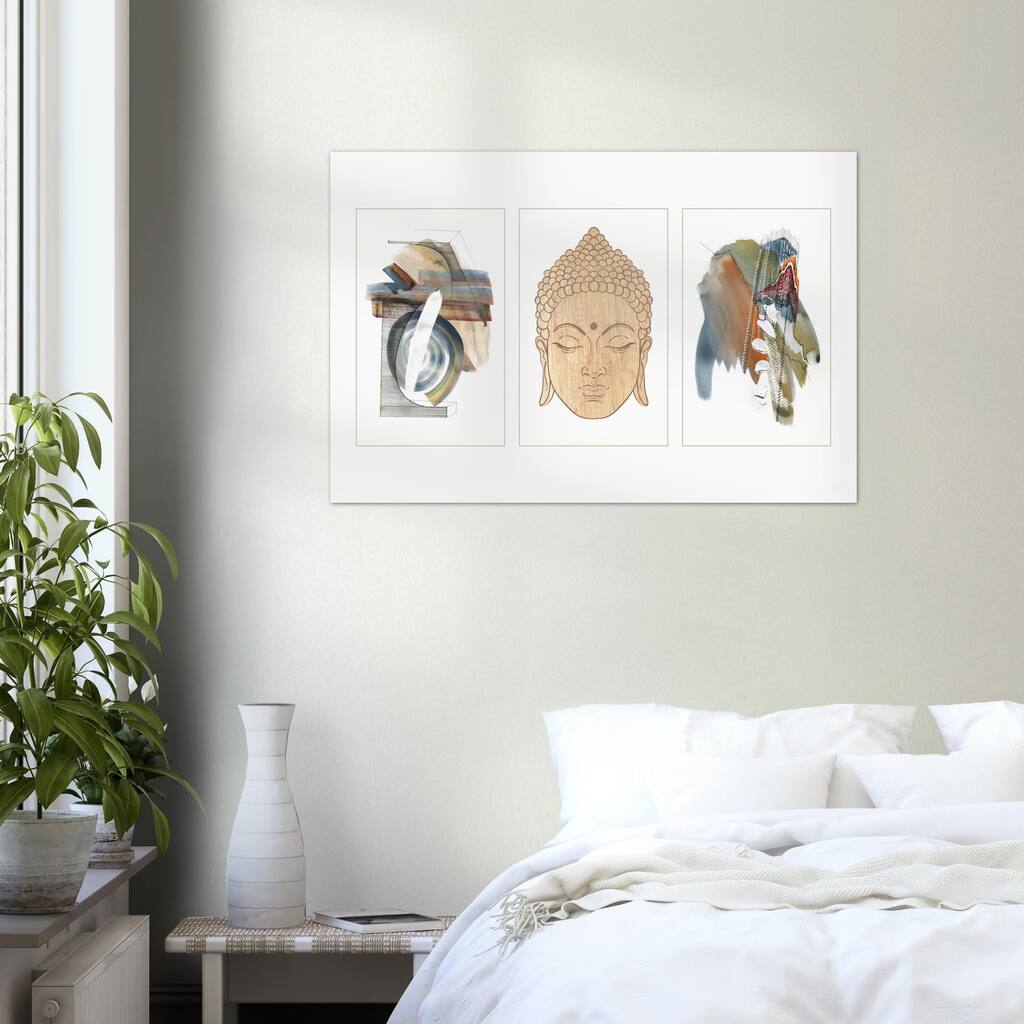 Parsley Sage Yoga Time Abstract Yoga Art Series 1 Buddha - Poster