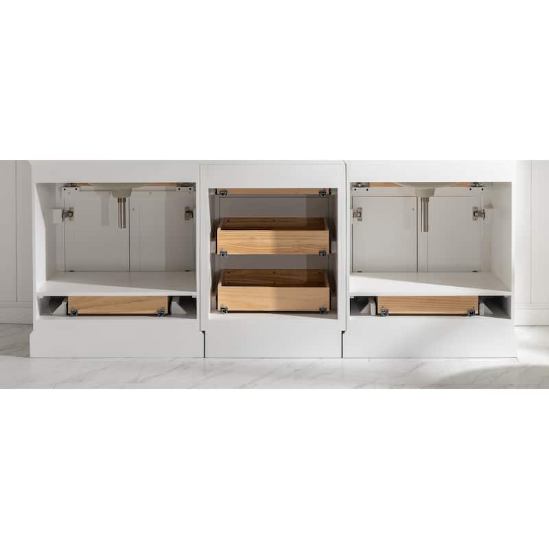 Milano 96" Double Sink Bathroom Vanity Modular Set