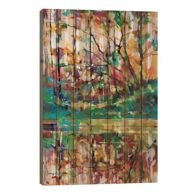 Mad Meadowcliff Print On Wood by Doug Eaton - Multi-Color
