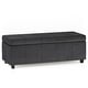 preview thumbnail 79 of 136, WYNDENHALL Stanford Upholstered Storage Ottoman