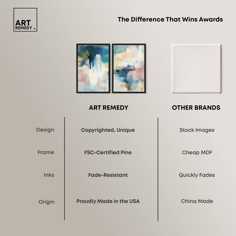 Pale Periwinkle II Canvas Set of 2 by Art Remedy