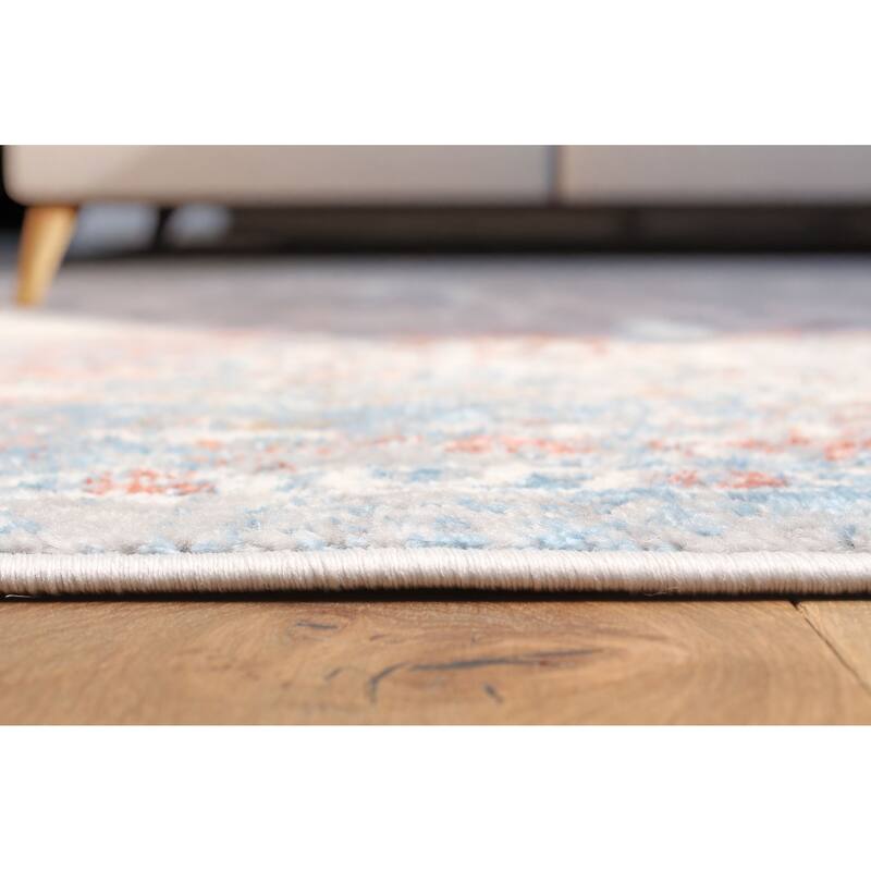 ECARPETGALLERY Machine Made Leila Ivory Area Rug