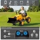 preview thumbnail 2 of 5, Ride On Excavator,12V Kids Electric Excavator Vehicle Construction Truck with Remote Control, Adjustable Bucket,Digging Handle