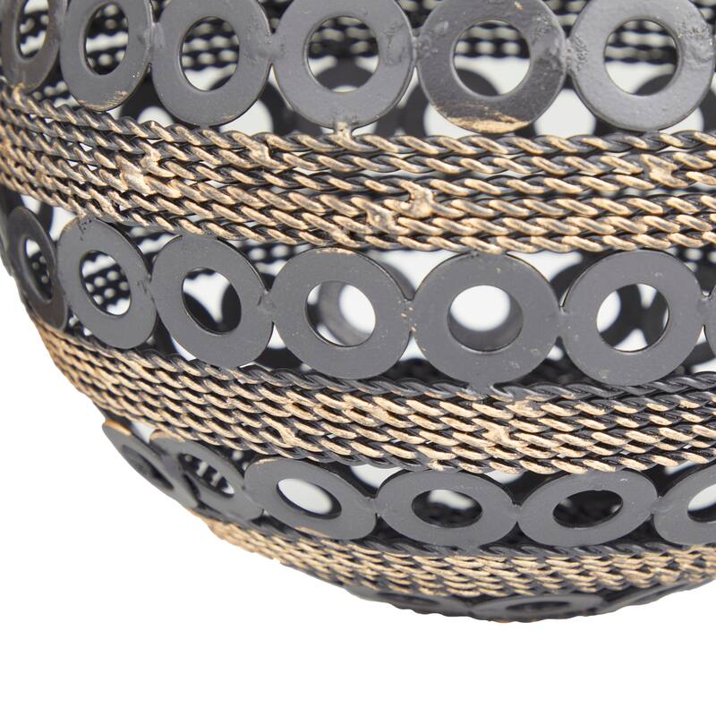 Grey Metal Industrial Sculpture (Set of 2) - S/2 8", 6"W