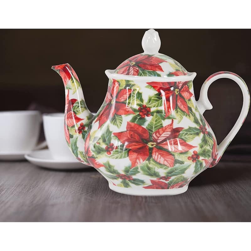 European Style Ceramic Teapot Coffee Pot Water Pot Porcelain Vintage Gift Tea Pot
