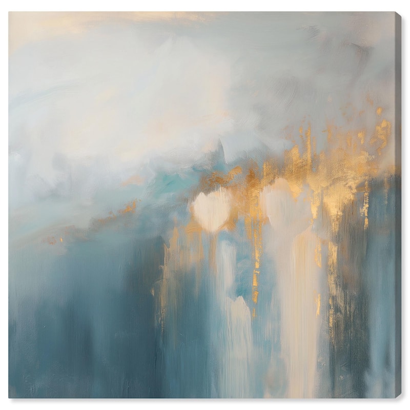 Golden Tears II Canvas by Art Remedy, Gallery Wrapped - 20" x 20"