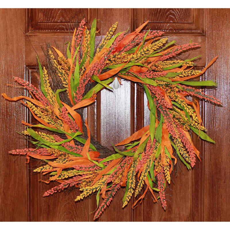 25" Heather & Wild Twigs Fall Wreath