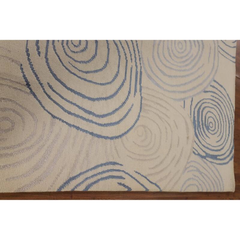 All-Over Gabbeh Oriental Area Rug Hand-Knotted Wool Carpet - 6'0" x 8'9"