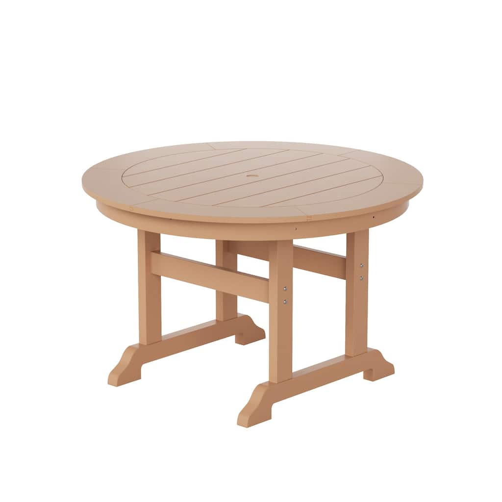 Laguna Hdpe All Weather Outdoor Patio 47" Round Dining Table