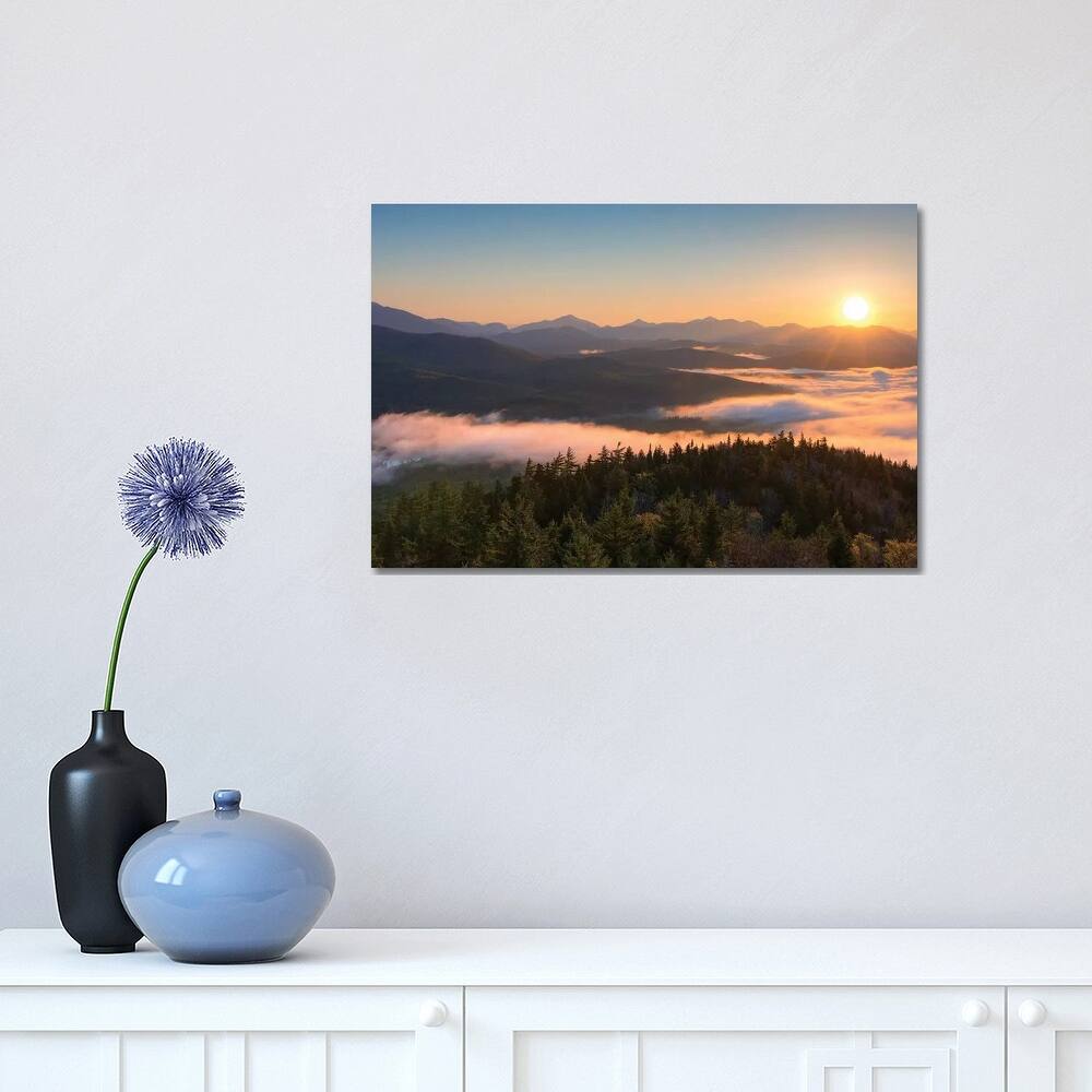 iCanvas "Sunrise Over Adirondack High Peaks From Goodnow Mountain, Adirondack Park, New York" by Panoramic Images Canvas Print