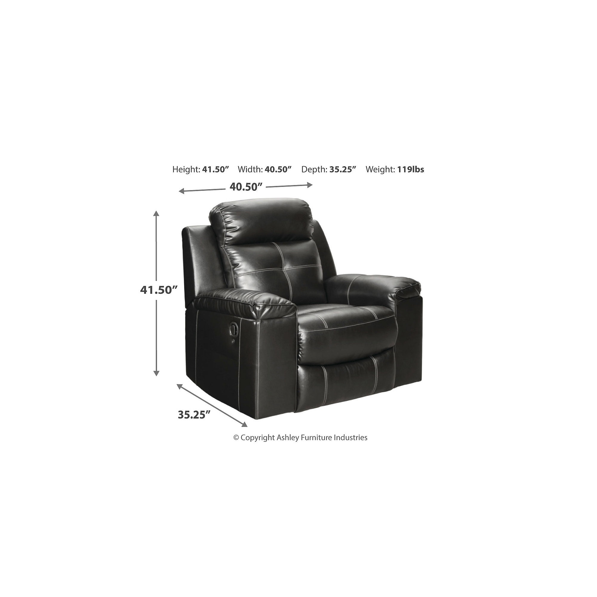 Ashley riptyme deals swivel glider recliner