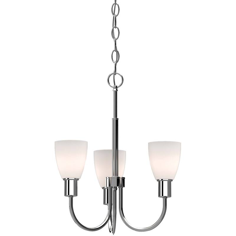 Volume Lighting Concord 3 Light 15" Wide Chandelier - Polished Nickel