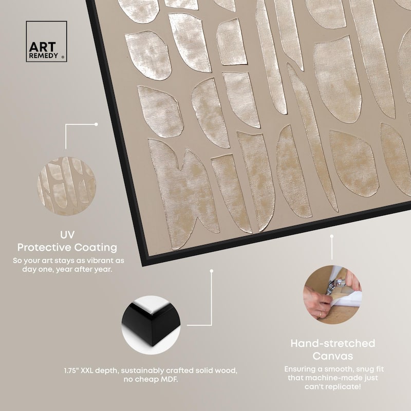 Textured Tiles Canvas by Art Remedy