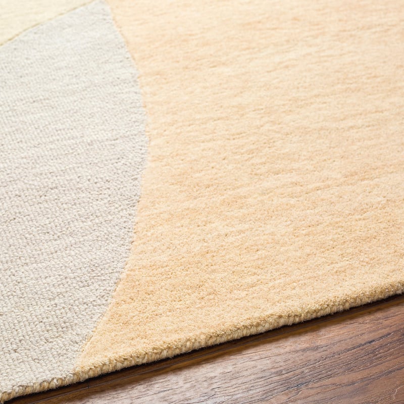 Mandia Handmade Modern Wool Area Rug