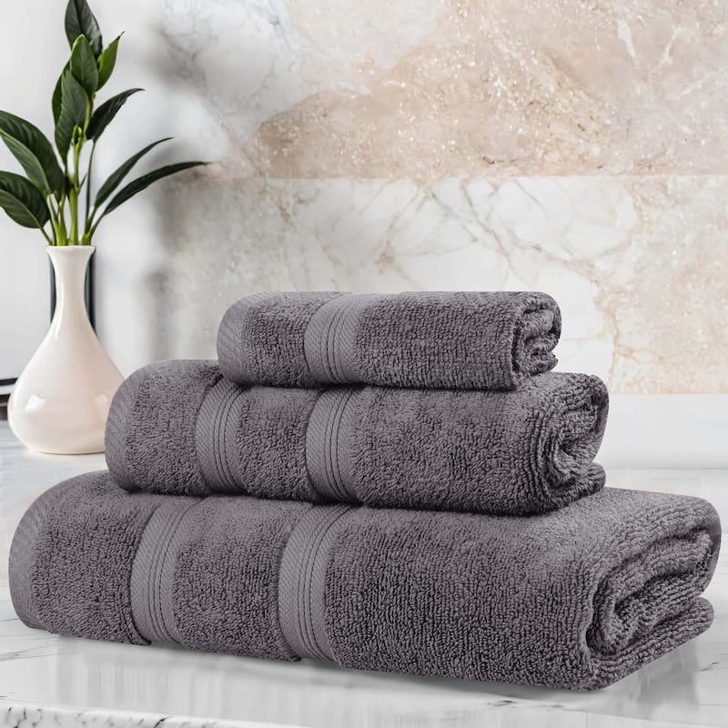 Superior Smart Dry Zero Twist Cotton 3-Piece Assorted Towel Set