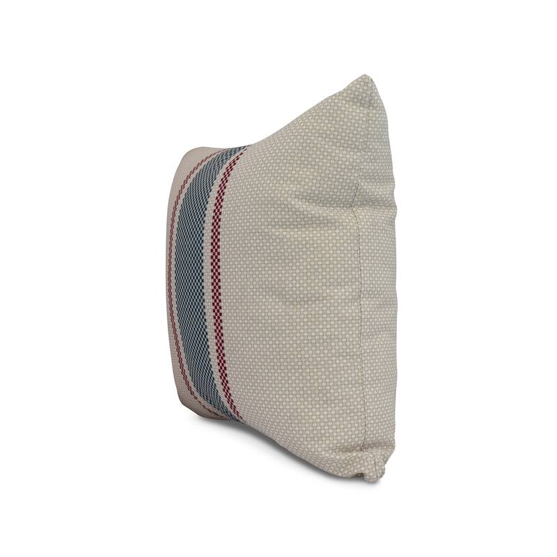 18 x 18 inch Grain Sack Outdoor Pillow