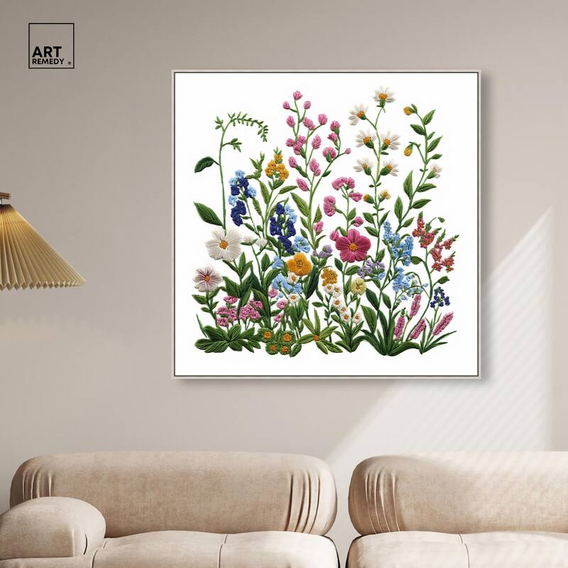 Wildflower Patch I Canvas by Art Remedy