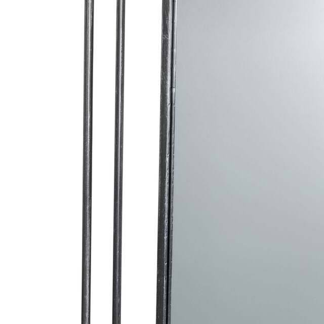 Glitzhome Oversized Iron-framed Round Wall Mirror