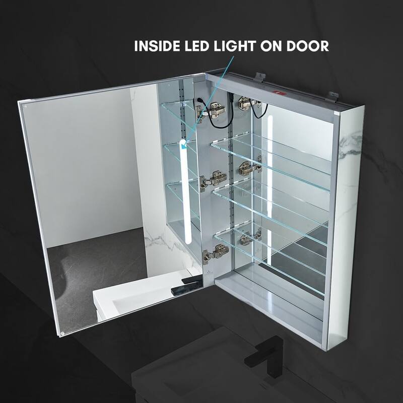 Blossom LED Lighted Medicine Cabinet with Mirror