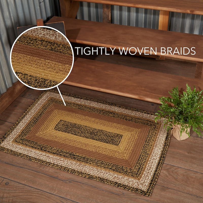 Kettle Grove Jute Rug Rect w/ Pad 24x36 - 2' x 3'