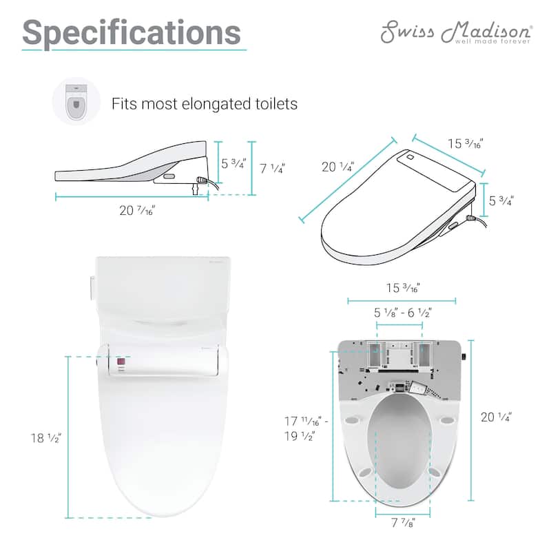 Virage One-Piece Toilet with Vivante Smart Seat