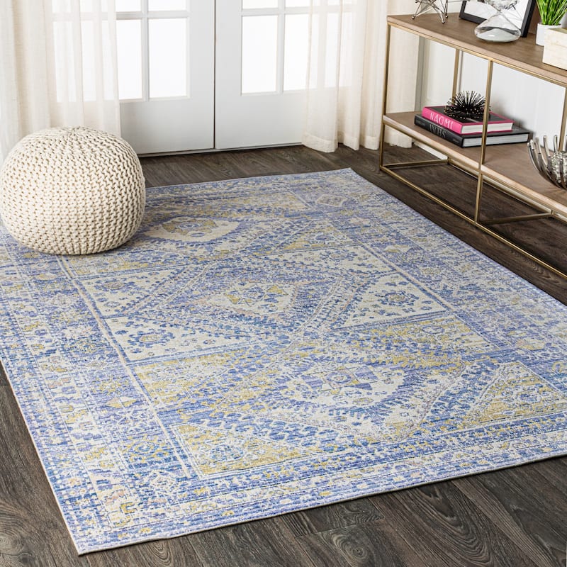 JONATHAN Y Alhambra Ornate Geometric Medallion Area Rug