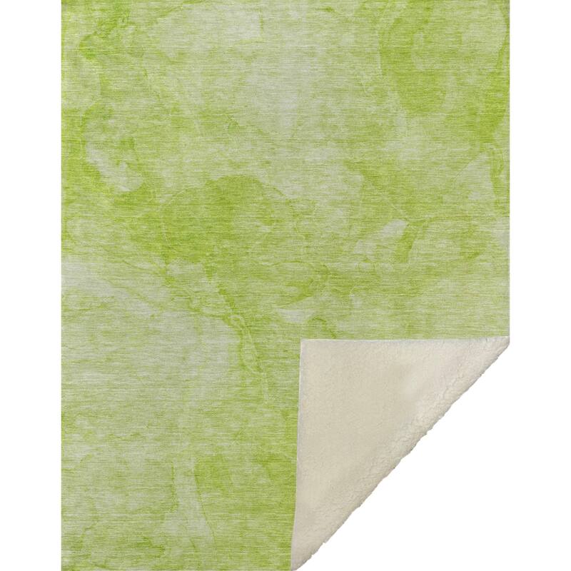 Premium Machine Washable Abstract Contemporary Sherpa Throw Blanket