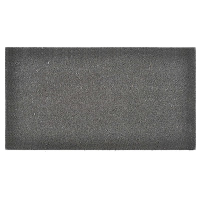 Front Door Mat Coir Coco Fibers Rug 24x13 Inch Grey - 13 W x 24 L x 5/8 H
