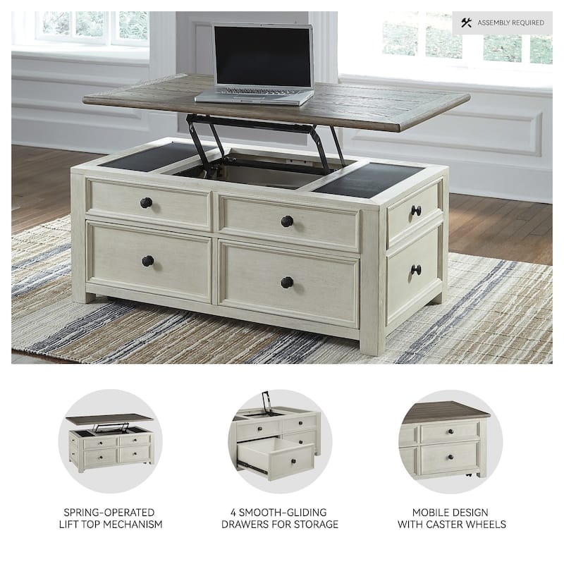 Bolanburg Two-Tone Coffee Table with Lift Top