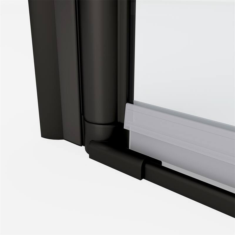 Adjustment Universal Pivot Glass Shower Door with 1/4" Tempered Glass