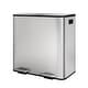 preview thumbnail 13 of 16, 21.2 Gallon Stainless Steel Double Trash Can with Lid for Kitchen, Large Dual Trash and Recycle Bin Combo, Step-On Silver
