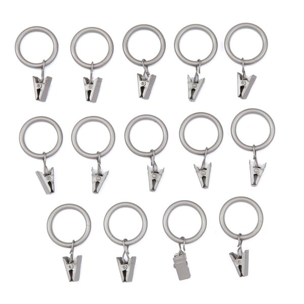 Shop Kenney Kn75001 Curtain Clip Rings Pewter 14 Pack