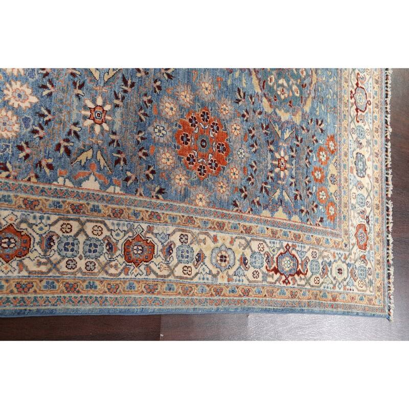 Vegetable Dye Floral Ziegler Traditional Area Rug Wool Hand-knotted - 5'11" x 8'11"