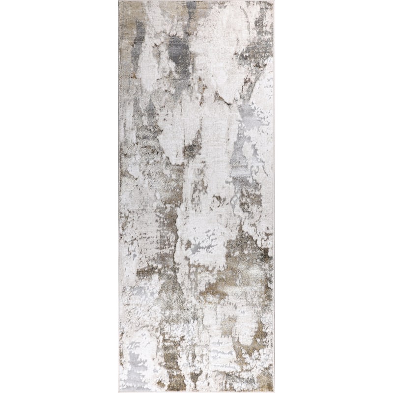 Viana Collection Modern Abstract Area Rug - 2'6x7'7