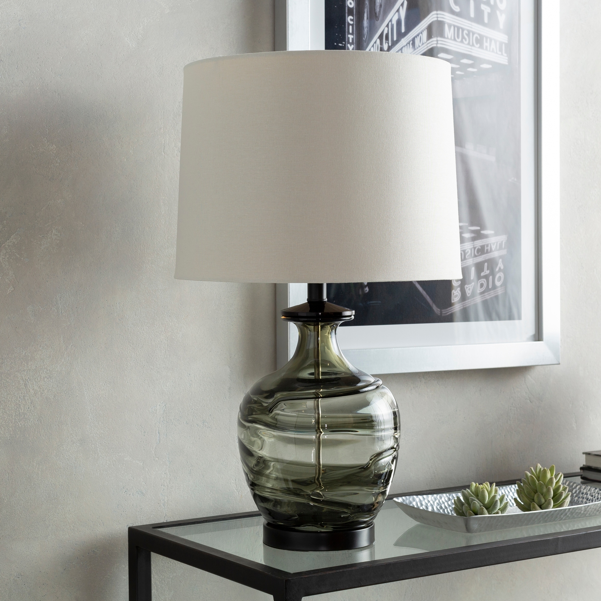 charcoal bedside lamp
