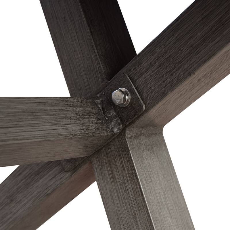 Lombok Outdoor Modern 6 Seater Aluminum Dining Set with Dining Bench by Christopher Knight Home