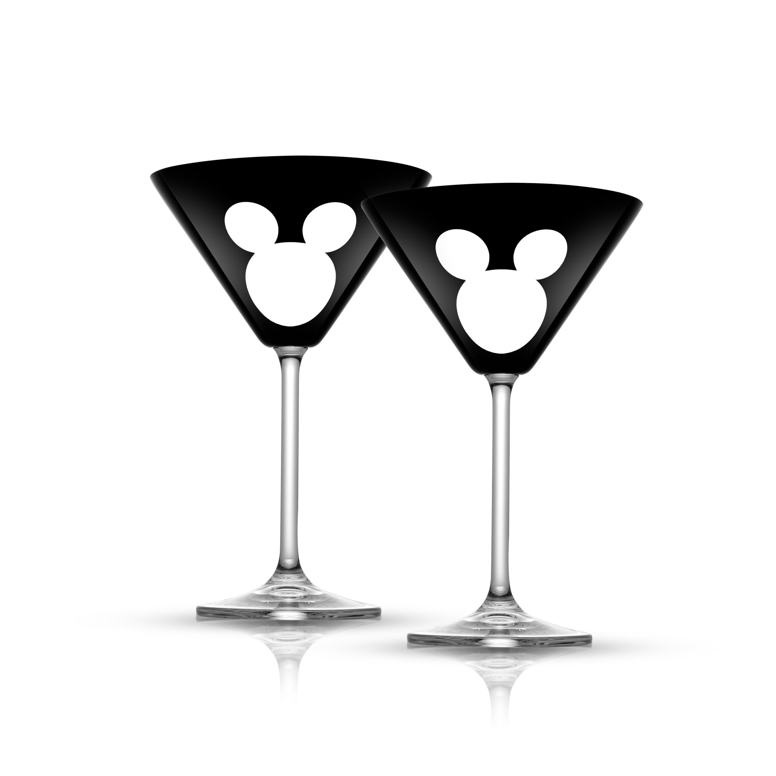 Viski Crystal Stemless Martini Glasses - Fun Cocktail Glasses, Crystal  Clear Coupe Glass Gift Set, 7.5 oz, - Martini Glasses Set of 4 