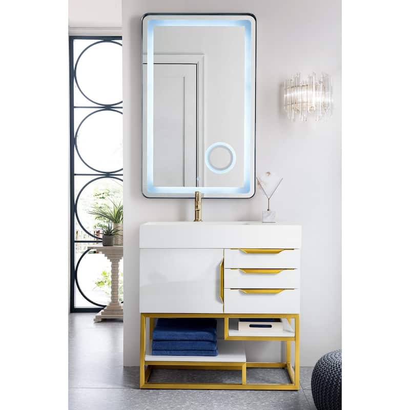 James Martin Vanities 983-V36-RG-GW Columbia 36" Free Standing Single