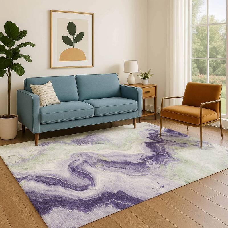 Premium Washable Super Soft Abstract Chic Mayfield Rug