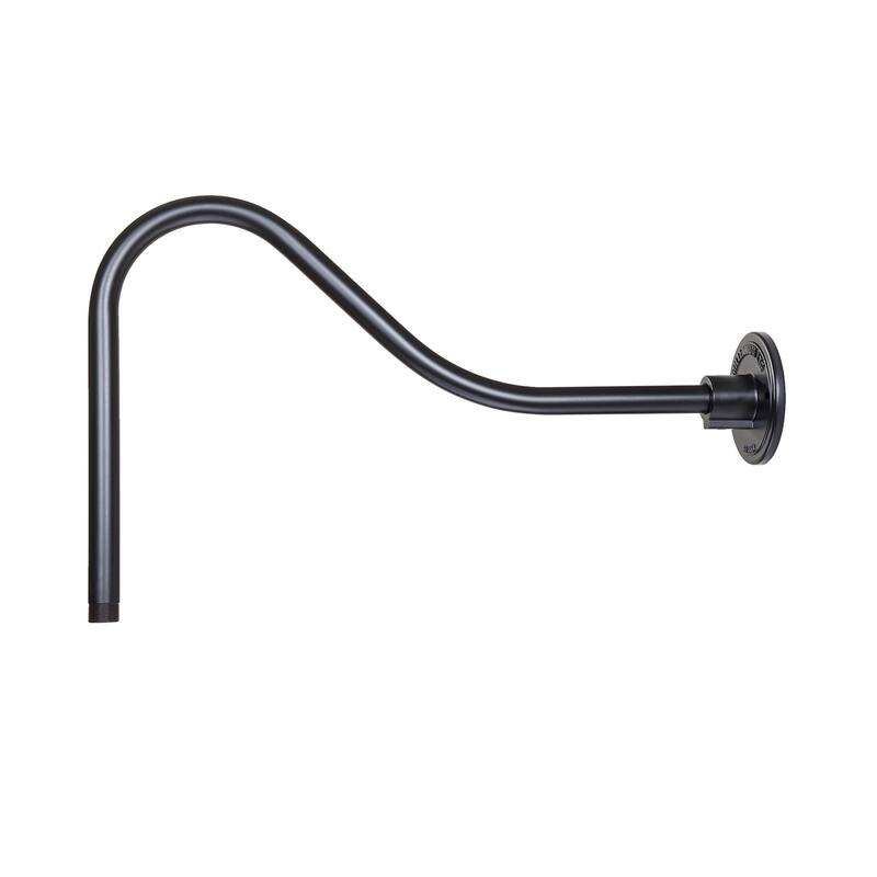 Millennium Lighting R Series 23" Long Goose Neck Stem - Aluminum Satin Black