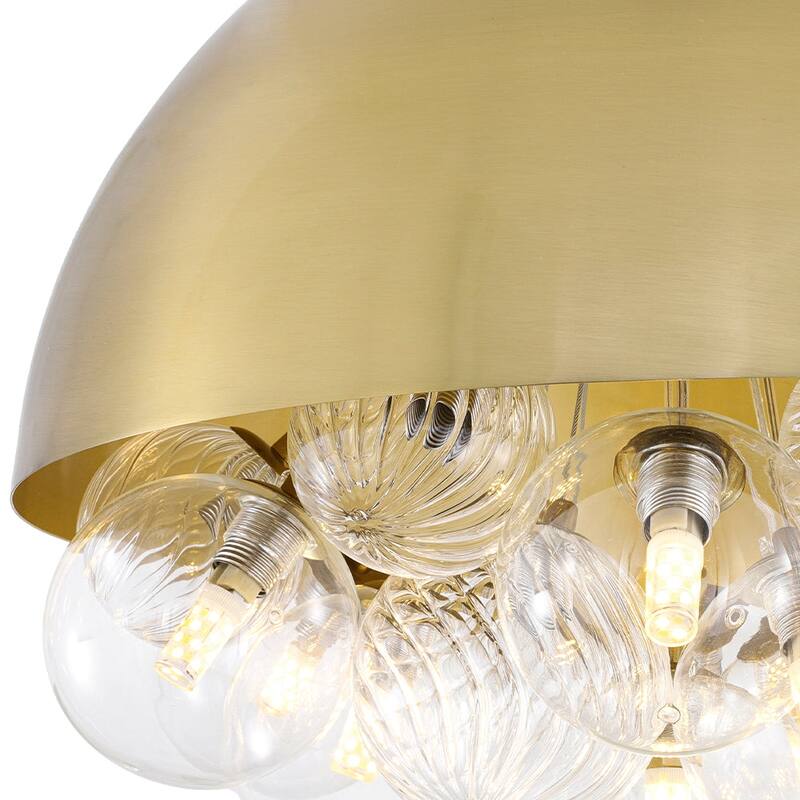 Decorative Cluster Globe Bubble Pendant Light with Dome Style