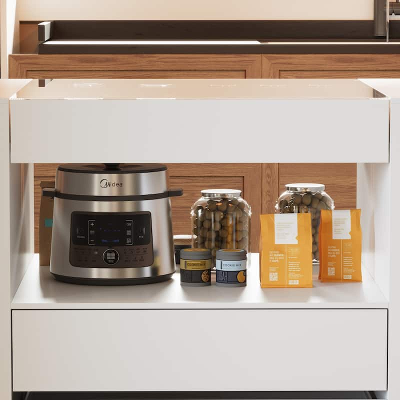 Sleek Closet Storage Island with Multiple Drawers for Accessories