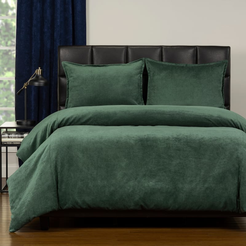 Mixology Padma 4-piece Duvet Cover and Insert Set - Emerald - Twin
