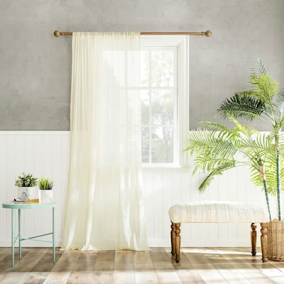 Archaeo Cotton Sheer Curtain, Single Panel