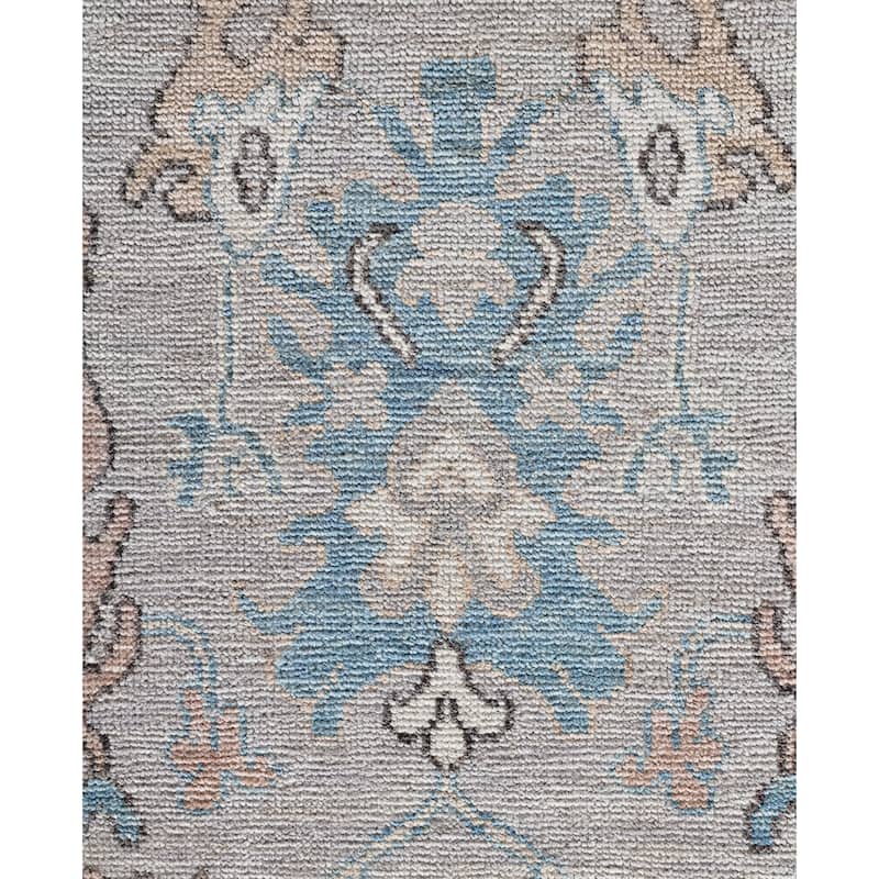 Oushak One-of-a-Kind Hand-Knotted Area Rug - Gray - 8' 11" x 11' 10"