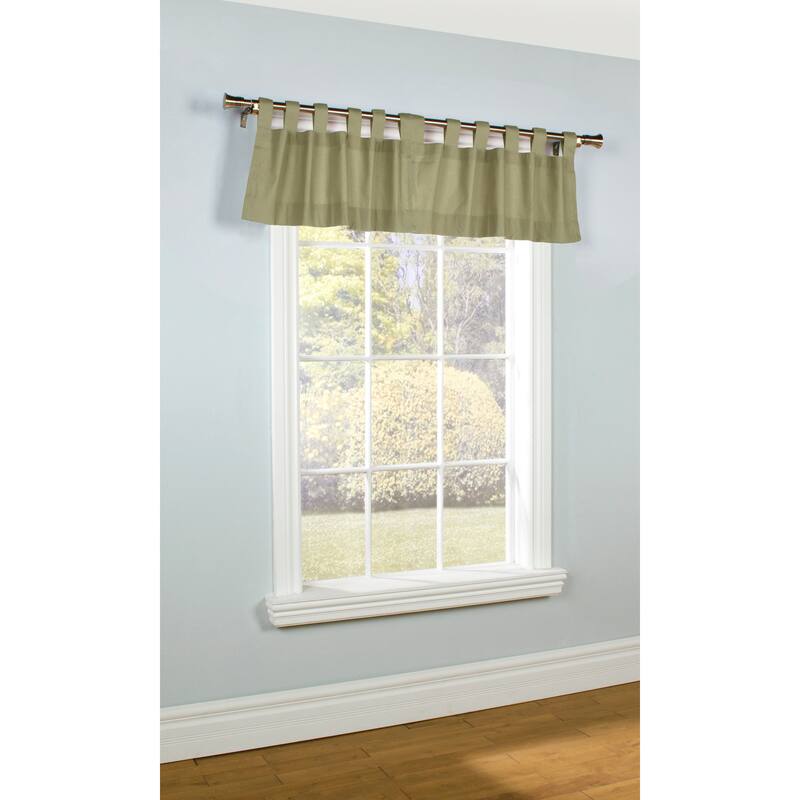 ThermaLogic Weathermate Insulated Cotton Tab Top Valance