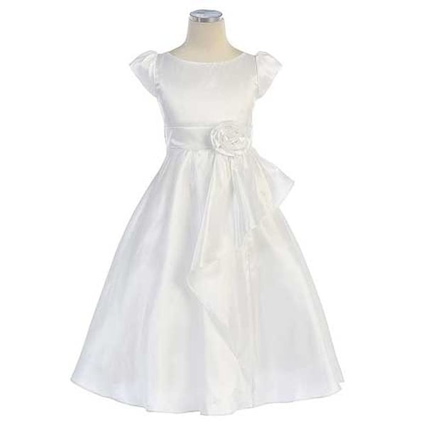 white dress for girl first communion
