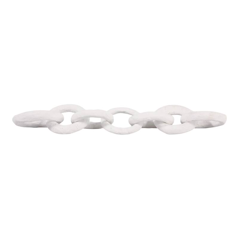 Metal Object Linked Rings Sculpture Interlocking Circular Chain Design