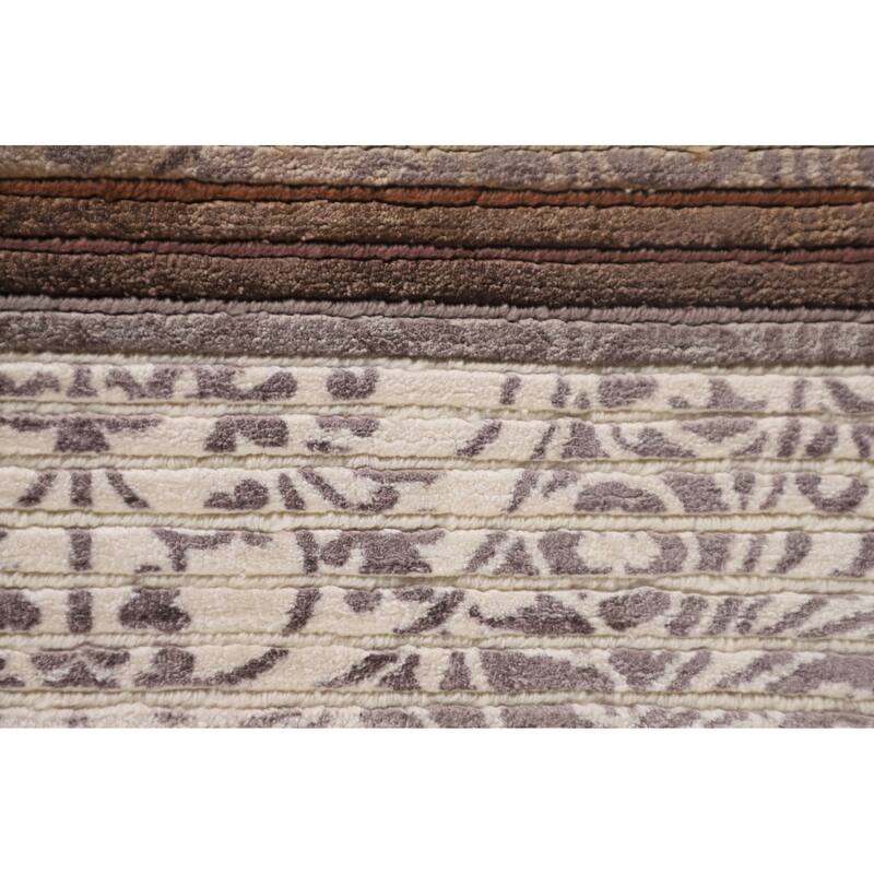 Abstract / Modern Accent Rug Hand-Knotted Wool Carpet - 2'8"x 4'10"